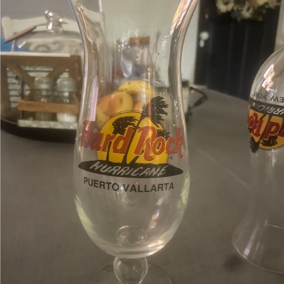Hard Rock Cafe Hurricane souvenir glasses - Picture 6 of 6